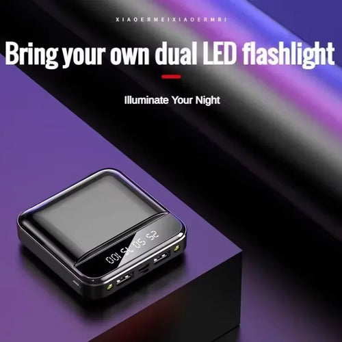10000/20000mAh Fast Charging Power Display Built-in Cable dual LED Lighting Mini Protable Power Bank For iPhone Samsung Huawei