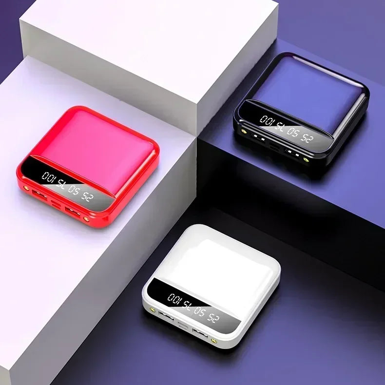 10000/20000mAh Fast Charging Power Display Built-in Cable dual LED Lighting Mini Protable Power Bank For iPhone Samsung Huawei